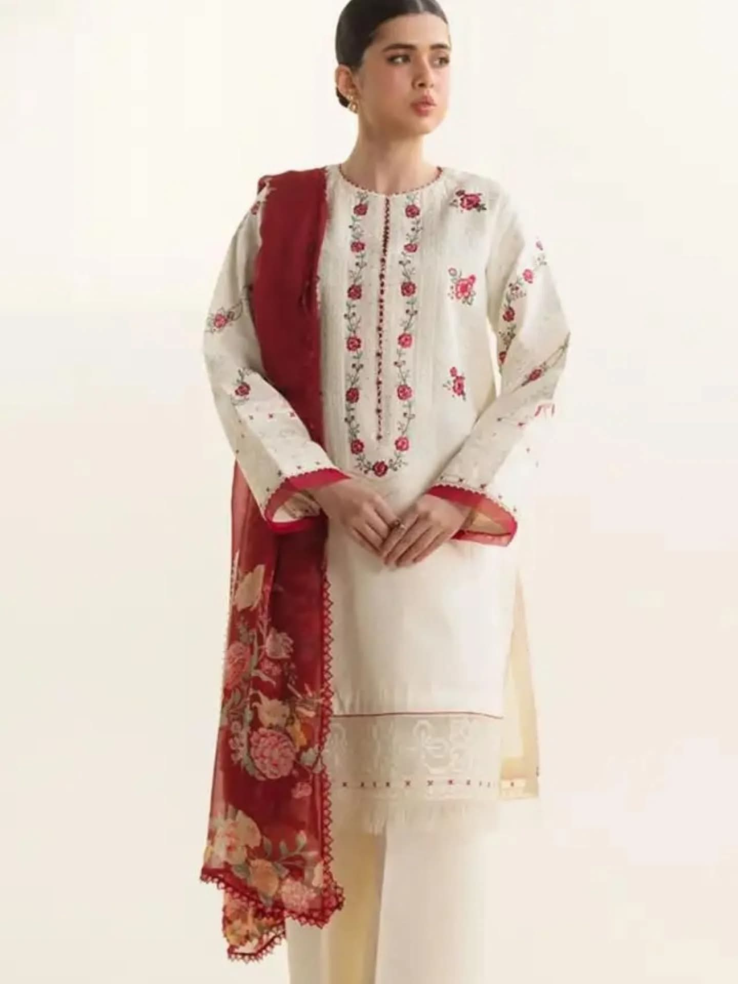 Lawn Embroidered Luxury Patch Work Unstitched 3pc