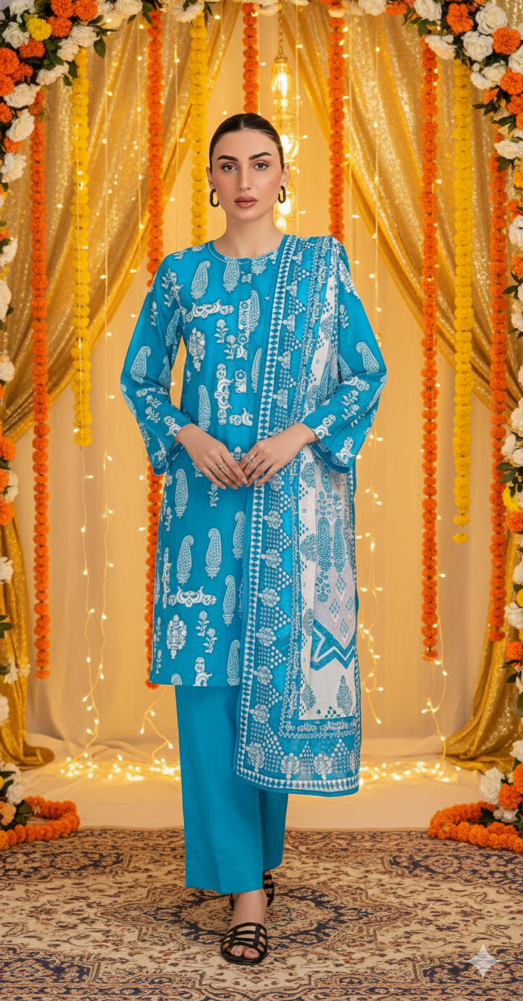 Gul Ahmed Winter Collection β Earth Crust Volume 04 (3 Piece Printed Linen β B-52002)