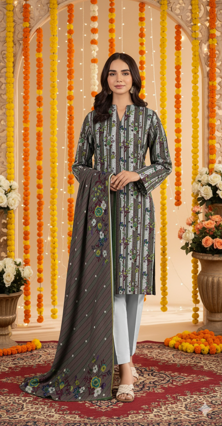 Gul Ahmed Winter Collection β Earth Crust Volume 04 (3 Piece Printed Linen β CL-42331)