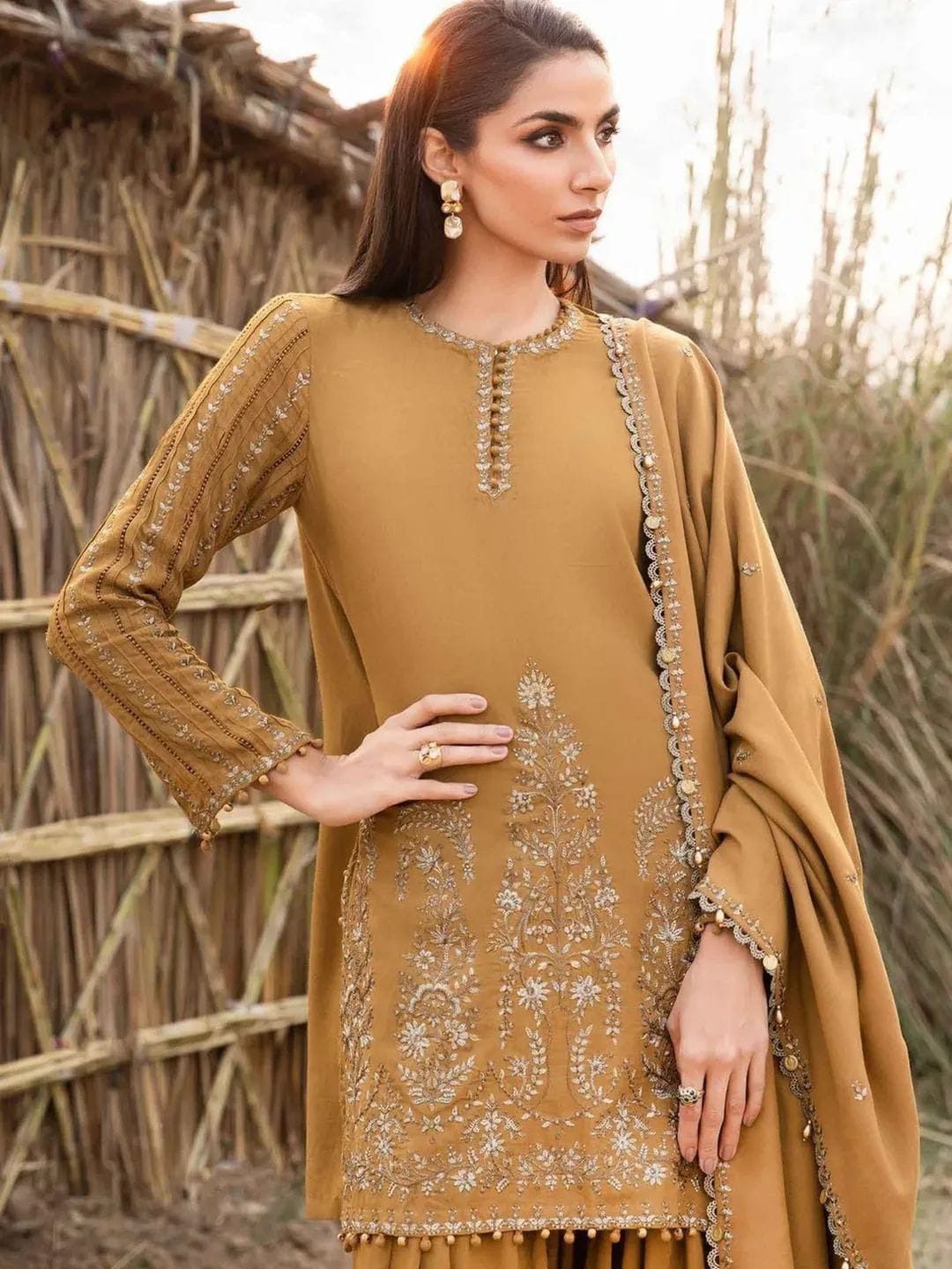 Lawn Embroidered Luxury Unstitched 3pc