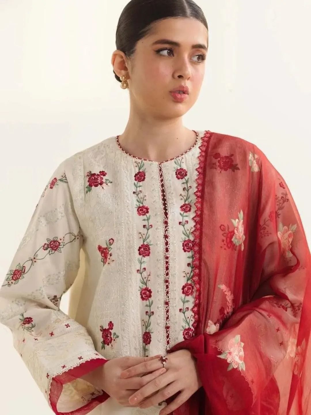 Lawn Embroidered Luxury Patch Work Unstitched 3pc