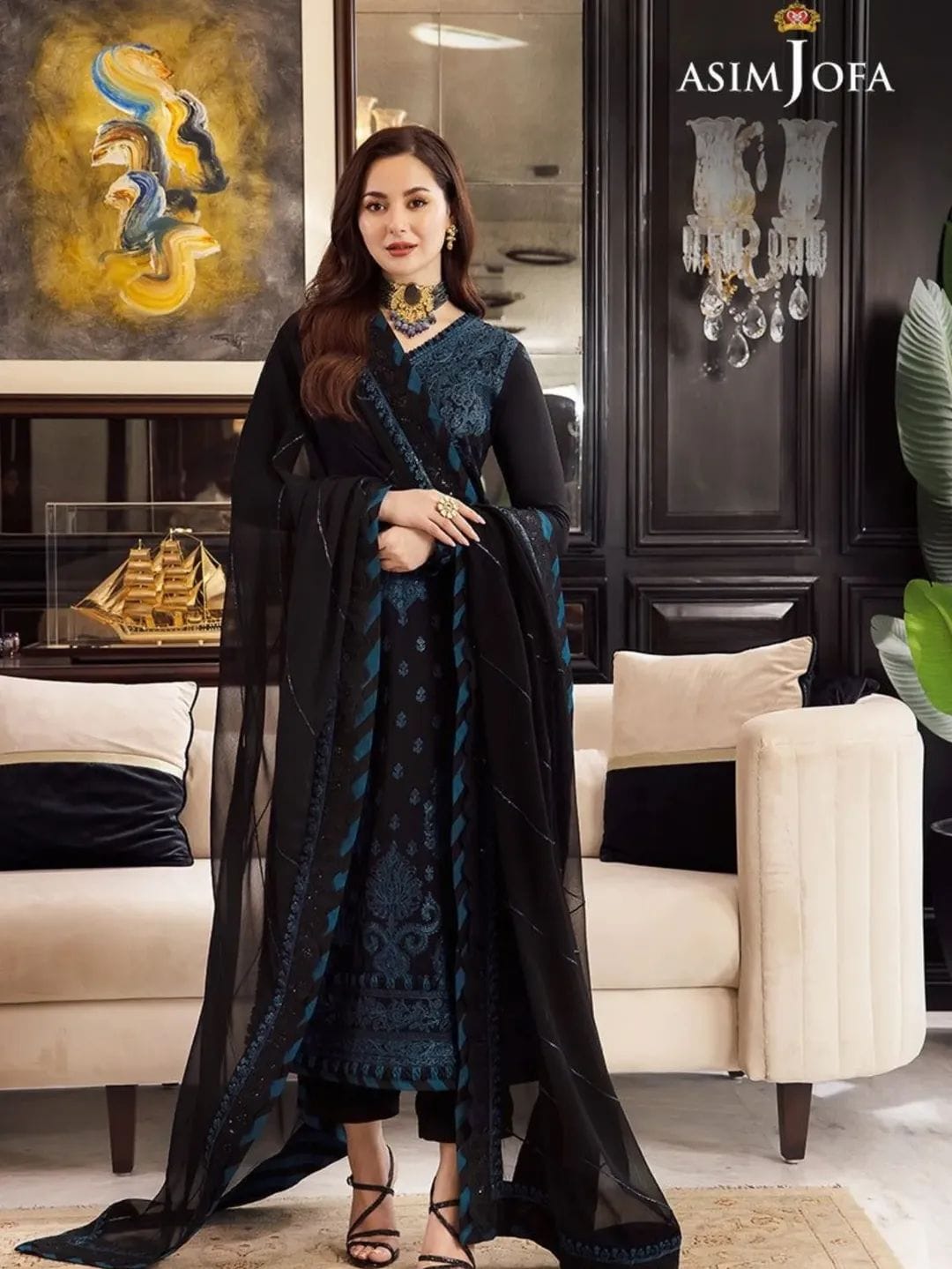 BRAND: ASIM JOFA Luxury Unstitched 3pc