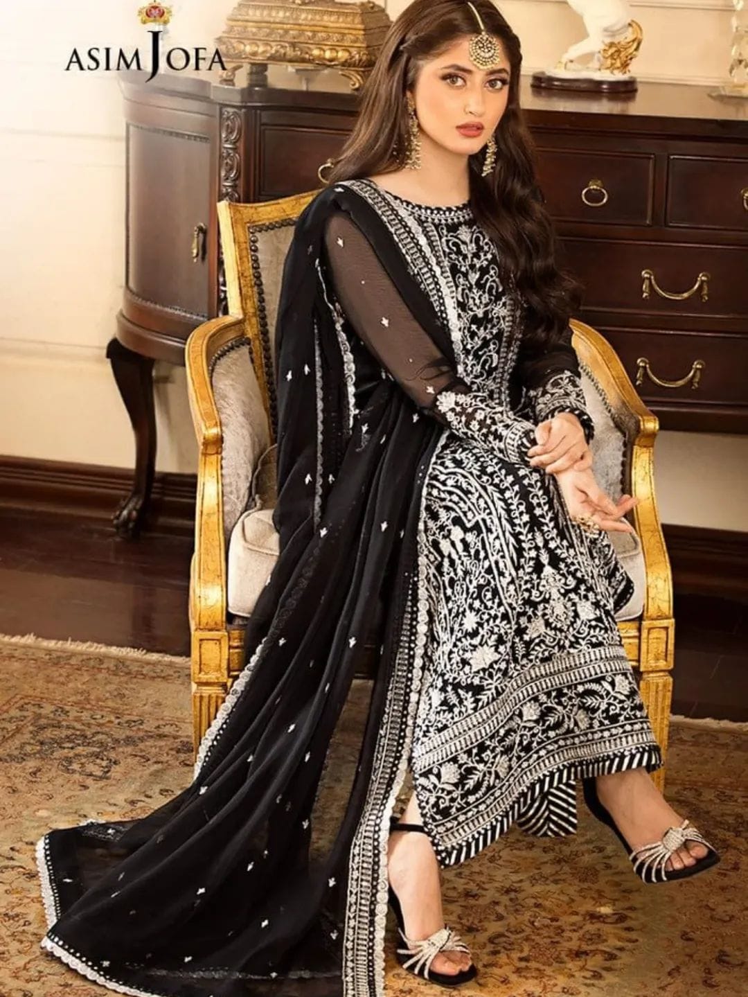 Chiffon Embroidered Patch Work Unstitched 3pc