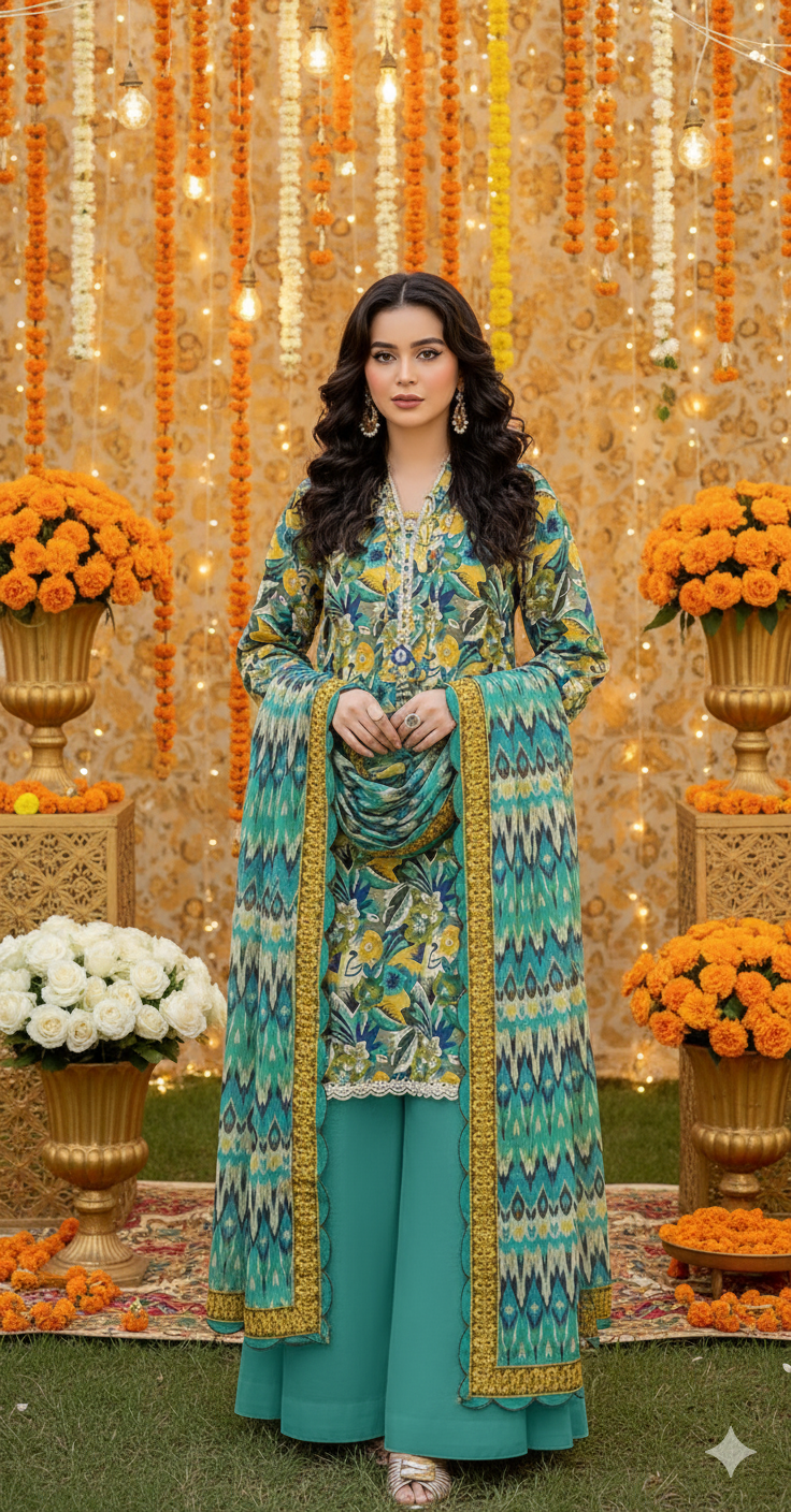 Gul Ahmed Winter Collection – Earth Crust Volume 04 (3 Piece Printed Linen – SD-52101)